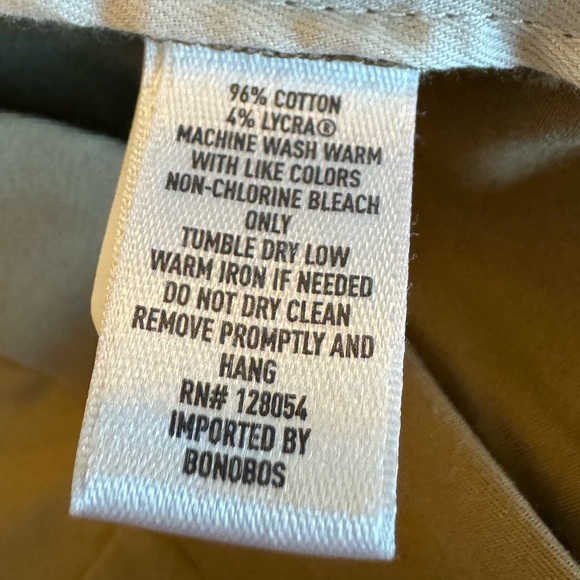 Bonobos Weekday Warrior Thursday Khaki Color 34x32⚾️Bonobos Icon Status Color⚾️ - Picture 9 of 12
